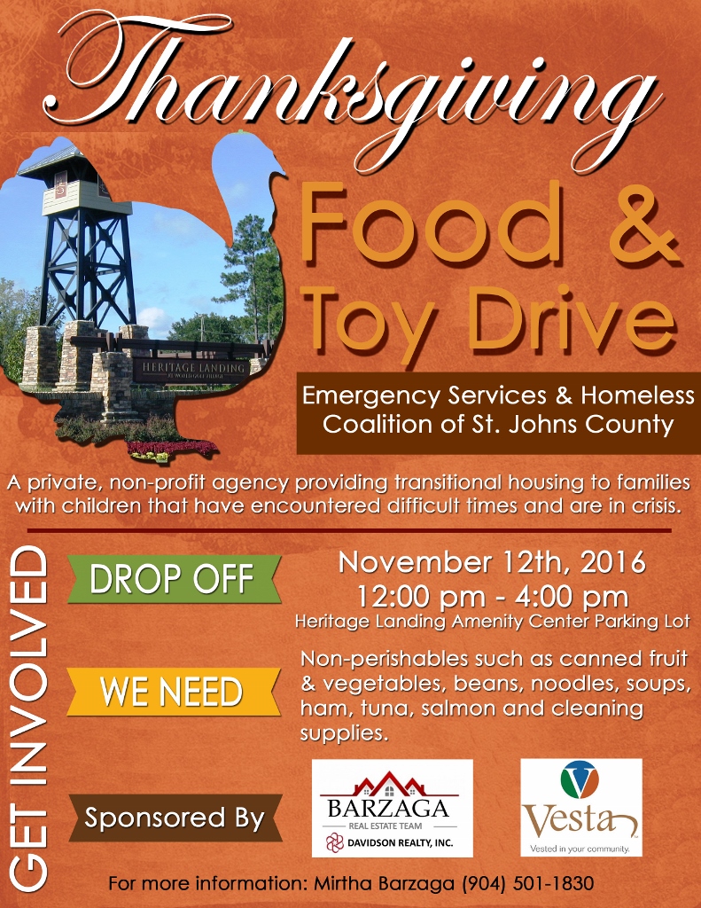 St Augustine Realtor Hosts World Golf Village Food Drive Blog Journal